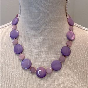 Purple circle piece Necklace